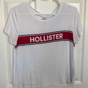 White Hollister crop top